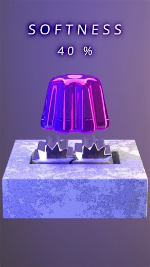 0% to 100% jellow VS Shredder 3D Soft Body Simulation in houdini