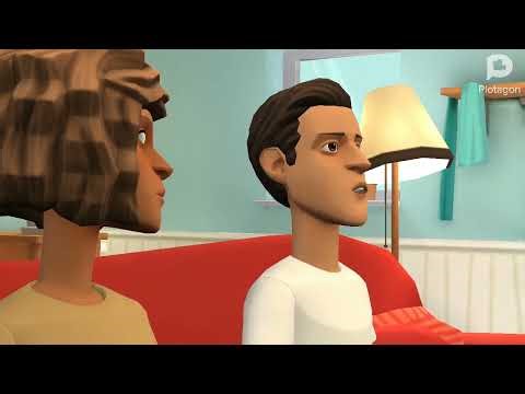 Franklin and Alicia watching Toontastic Billy get Grounded Video