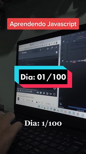 Dia: 01/100 aprendendo JavaScript Hoje estarei iniciando este novo projeto. Estudarei JavaScript por 100 dias, então postarei um vídeo todos os dias como forma de registro. Espero que vocês gostem 🙂 Hoje acabei estudando arrays, objects, events, if e else. #javascript #javascriptdeveloper #javascriptlearning #100dias #100dayschallenge #javascriptprogramming