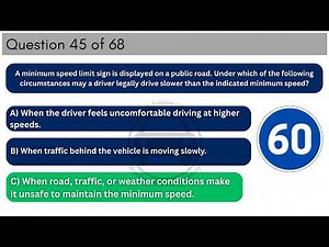 LONG Road Sign & Rules of the Road Questions | Real Learner's Licence Test Questions