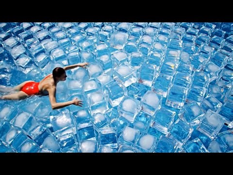 Which Pool Relaxes You Most? 🏊🏽‍♀️🧊 Ultimate Oddly Satisfying AI ASMR