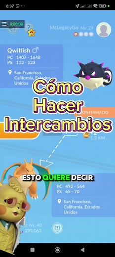 Cómo realizar Intercambios en Pokémon Go