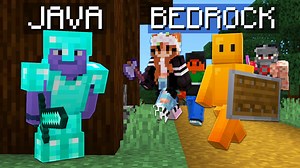4 Bedrock Players vs 1 SECRET Java Player