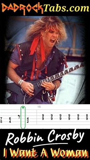 I Want A Woman Robbin Crosby RATT #howto #guitartutorial #learnguitar #guitartabs #guitar #rock
