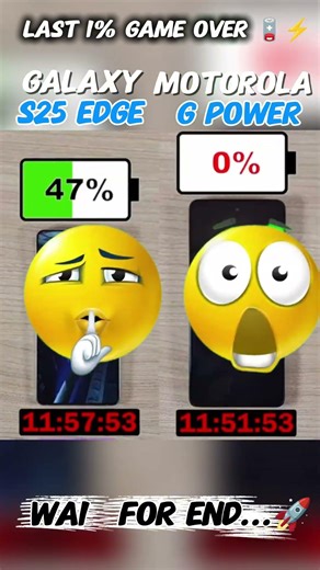 S25 Edge vs Motorola G Power Battery Test 🔋🔥#viral