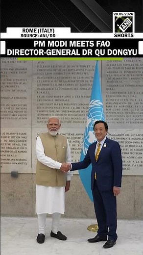 PM Modi meets FAO Director-General Dr Qu Dongyu in Rome