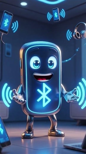Bluetooth Magic 🔵 | Wireless Power in 3D Animation #Shorts#shortvideo #shortvideo