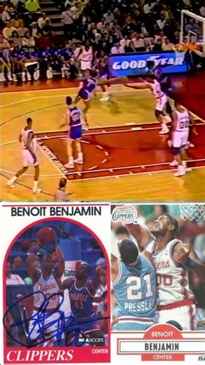 NBA Classic 31 | Benoit Benjamin From Charles Smith Big Dunk on Patrick Ewing | NY @ LAC - 1/29/91