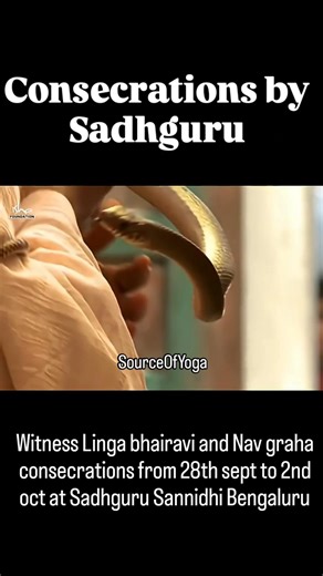Sadhguru has announced the long‑awaited consecration of Linga Bhairavi, Teerthakunds and Navagraha