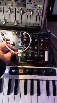 Behringer Model D random arpeggiator on an Arturia Keystep 37