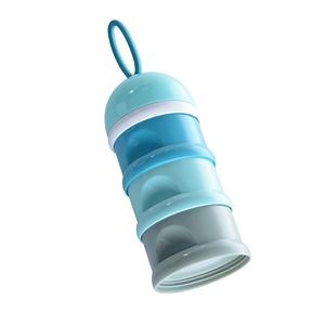 [Hot Item] Formula Dispenser Plastic Milk Powder Container Baby Product 3 Layers Dispenser