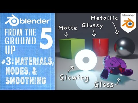 #3: Materials, Nodes, & Smoothing! : Blender 5 From the Ground Up #blender3d #b3d