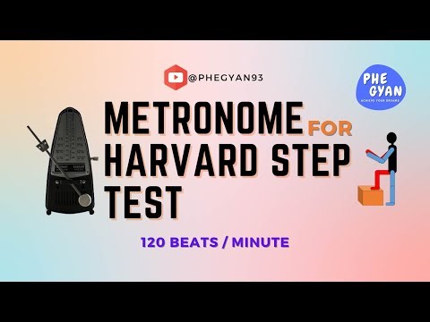 Metronome for Harvard Step test @PHEGYAN93 #education #harvardsteptest #trending