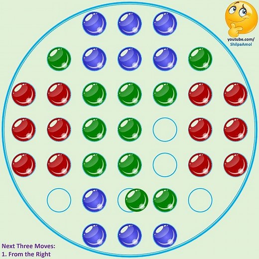 37 Hole Solitaire (The French Board) Solution | Case#2: Starting with vacant Double Off-Center Hole