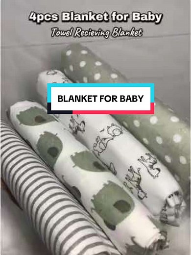 4pcs Baby Receiving Blanket Set for Newborn Needs