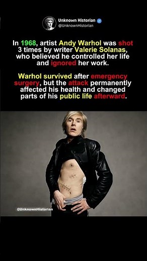 The Shocking Attack on Andy Warhol #shorts