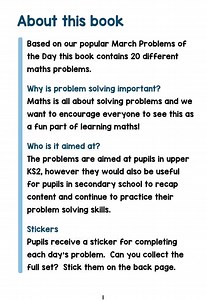 5.2K views · 37 reactions |  Our first two problem solving booklets are now available to order https://whiterosemaths.com/resources/classroom-resources/problem-solving-booklets/  A pack of 15 booklets for £6.99  Answers provided digitally as an animated PowerPoint and PDF  Delivery available from mid April  Aimed at upper KS2  Booklets for other ages will be added if demand is high enough. | White Rose Education | Facebook