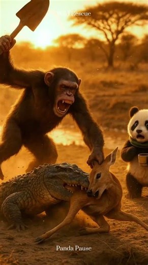 Gorilla Saves the Deer | Wild Rescue Moments