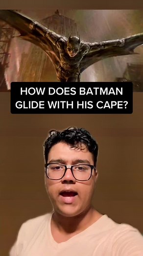 HOW DOES BATMAN GLIDE WITH HIS CAPE? 🦇 #doomblazer #dctok #dcuniverse #dceu #dccomics #batman #thebatman #glider #glide #memorycloth #shock #hard #brucewayne #arkham #batmanarkhamknight #gotham #gothamcity