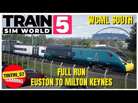 CLASS 390 FULL RUN EUSTON TO MILTON KEYNES | TRAIN SIM WORLD 5