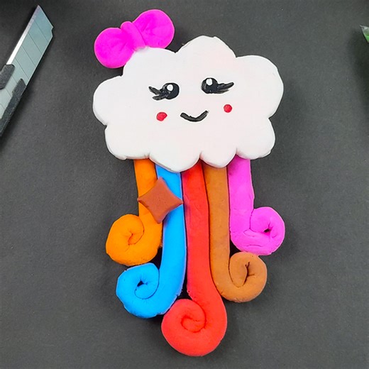 DIY How to make easy cute clay Art | air dry soft foam clay art polymer clay craft tutorial beginners | Rana Craft