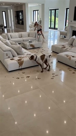 He's a bad, bad boy #dog #dirty #crazy #funny