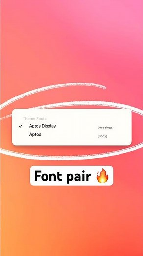 Start using font pairs in PowerPoint