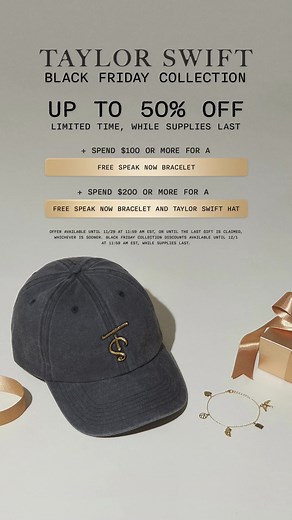Shop Taylor Swift's Black Friday Collection Now!