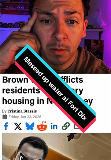 Addressing Water Issues in Military Housing at Fort Dix