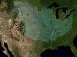 Amazing watershed animation of Mississippi and Missouri rivers | Daily Mail Online