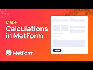 Calculation work with metform and elementor builder