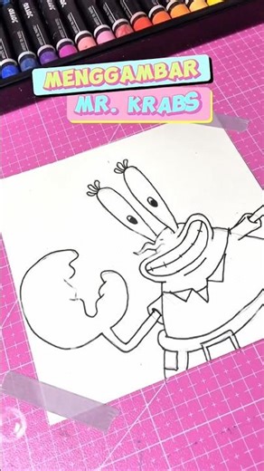 Drawing Mr. Krab - Spongebob Squarepants #spongebob #mrkrabs #drawing
