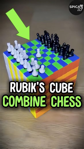 HE COMBINS RUBIK'S CUBE AND CHESS😳 #denzelwashington