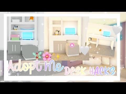 ♡Adopt me desk hacks-ideas♡ ▪︎adopt me building hacks▪︎ || Official Pineapples