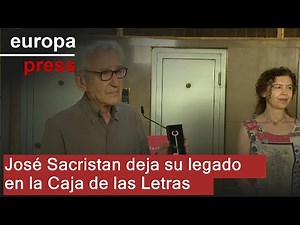 José Sacristán presents his legacy to the Instituto Cervantes' "Caja de las Letras"