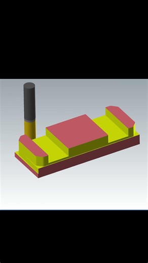 2M, 1st op simulation #cncmachining #cnc #solidworks #mastercamtutorial #cnclathe #cad #mastercam