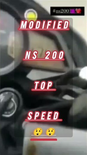PULSAR NS200 TOP SPEED 💦 #shorts #ns200modified #bajaj #pulsar #shorts #viral #bmw #vecna