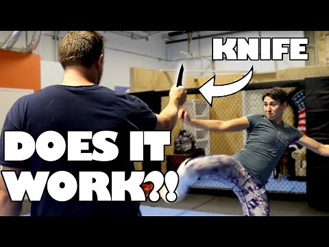 Can You Kick a Knife out of Someone's Hand?!