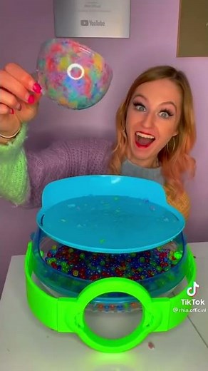 Rhia Official | orbeez challenge 😉😉