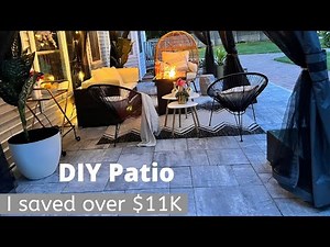 DIY PATIO ⭐ Simple , Easy & Minimal Digging ⭐ How to DIY a Patio Paver