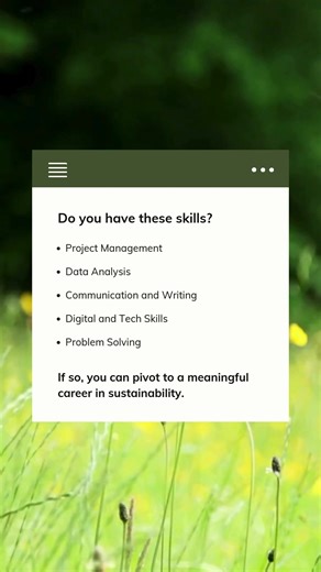 Green careers aren’t built on one background alone. 🌿 Across ecology, sustainability, and environmental planning, many roles now rely on skills that come from outside traditional ecology pathways. Project management, data analysis, clear writing, digital confidence, and problem-solving are increasingly central to delivering: • Biodiversity Net Gain • Local Nature Recovery • Climate Adaptation and Infrastructure Projects For those switching into the sector, this often means adding to existing ex