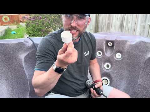 Remove broken or stuck rotating beachcomber hot tub jet