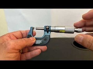 How to use a micrometer screw gauge