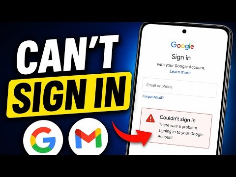 Fix google account login problem 2026 | Can't sign in on android