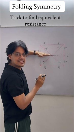 FOLDING Symmetry Trick Solves Complex Circuit In Second #physics #science #shorts