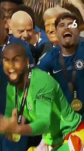 Trump stays onstage for Chelsea’s FIFA Club World Cup trophy lift