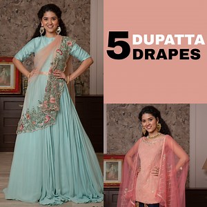 1.3M views · 4.2K reactions | Who said there's only one way to drape your dupatta? Here are 5 stylish ways to update your ethnic looks! | Glamrs | Facebook