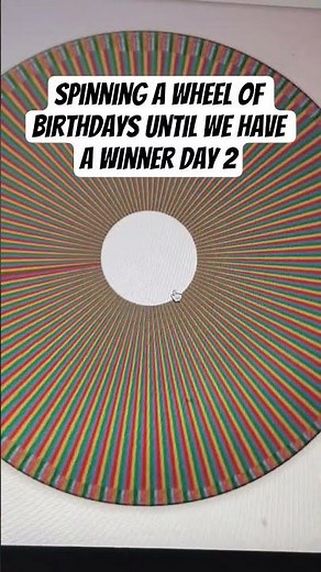 Spinning a wheel of birthdays until we have a winner day 2 #wheel #birthdays #Spinning #july2