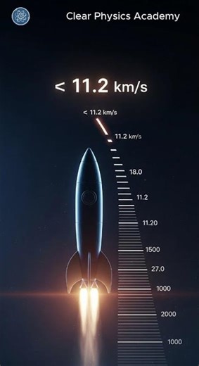 The Exact Velocity That Defies Gravity 🚀 #Physics