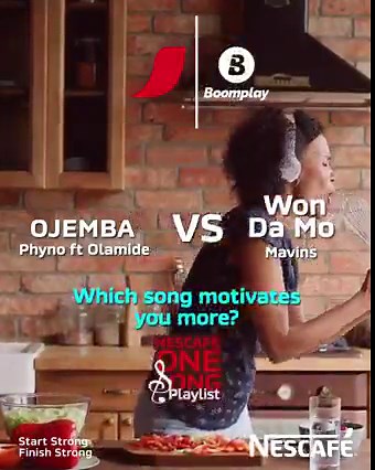 471K views · 7.3K reactions | Round 2. No matter your passion, one of these songs moves you more. Drop your choice in the comments. Stay tuned to our page for the final playlist for a chance to win a free 6 month Boomplay subscription plus other prizes. T&Cs apply. #NESCAFÉ #NESCAFÉOneSongPlaylist #StartStrongFinishStrong #NESCAFÉNigeria | NESCAFÉ | Facebook